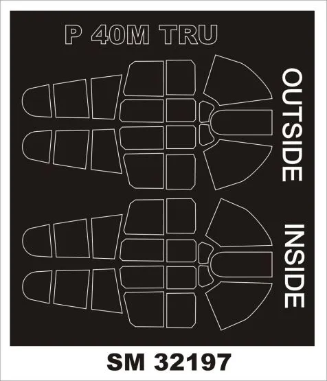 P-40M mask for Trumpeter 1:32