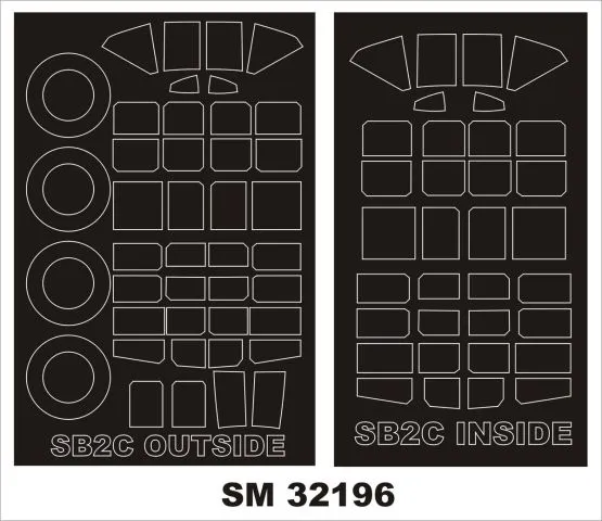 SB2C Helldiver mask for Infinity 1:32