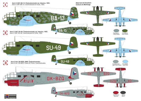 Aero C-3AF/D-44 Sibl 1:72