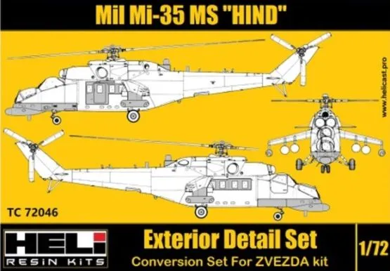 Mil Mi-35MS conversion set 1:72 Mil Mi-35MS conversion set 1:72
