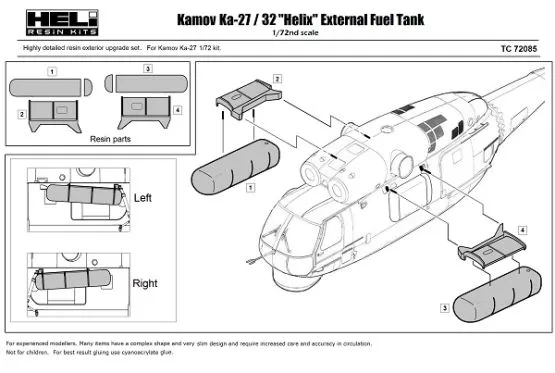Kamov Ka-32 HELIX External Fuel Tank 1:72