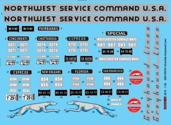 GMC PD3751 SilverSide Greyhound Lines 1:35