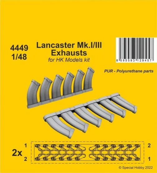 Lancaster Mk.I/III Exhausts 1:48