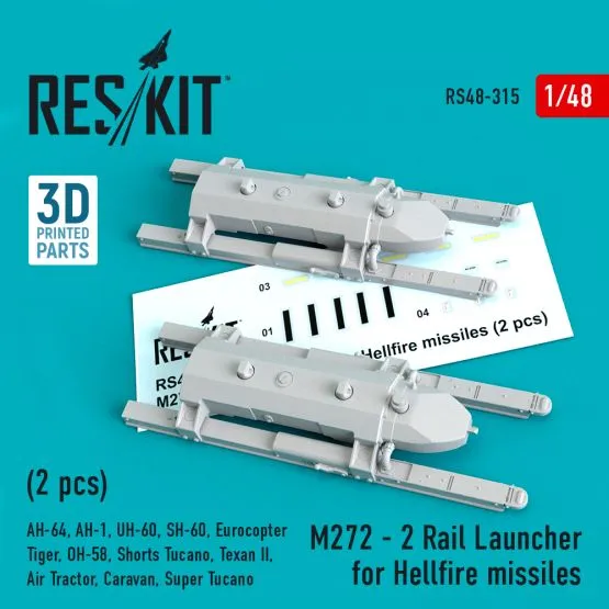 M272 - 2 Rail Launcher for Hellfire missiles 1:48