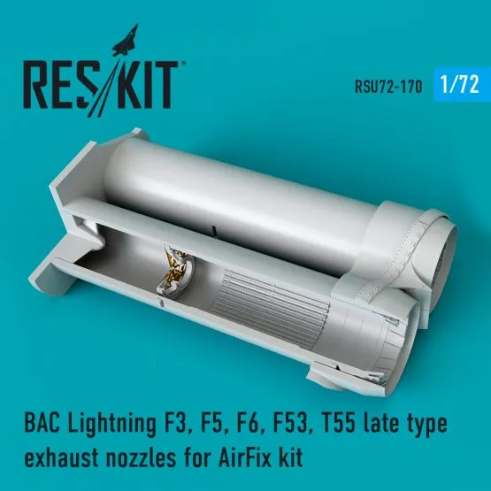 BAC Lightning exhaust nozzles late type for Airfix 1:72