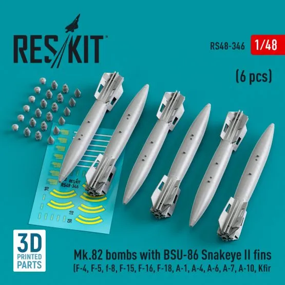 Mk.82 bombs with BSU-86 Snakeye II fins 1:48