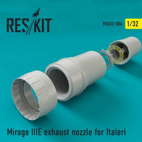 Mirage IIIE exhaust nozzle for Italeri 1:32