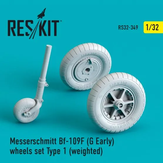 Bf 109 (F, G-early) wheels set type 1 1:32 Bf 109 (F, G-early) wheels set type 1 1:32