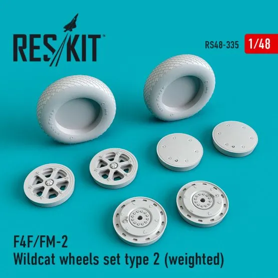 F4F/FM-2 "Wildcat" wheels set type 2 1:48