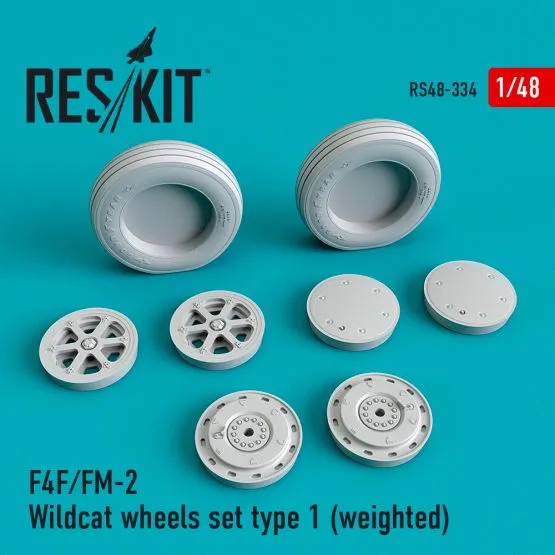 F4F/FM-2 "Wildcat" wheels set type 1 1:48