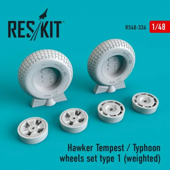 Hawker Tempest/Typhoon wheels set type 1 1:48