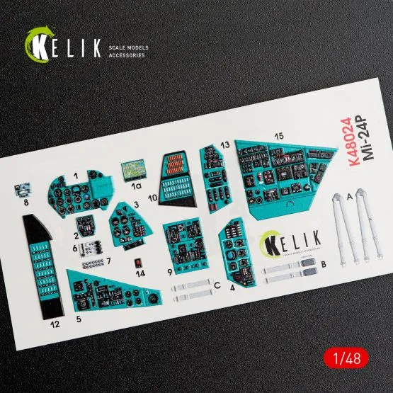 Mi-24P interior for Zvezda 1:48