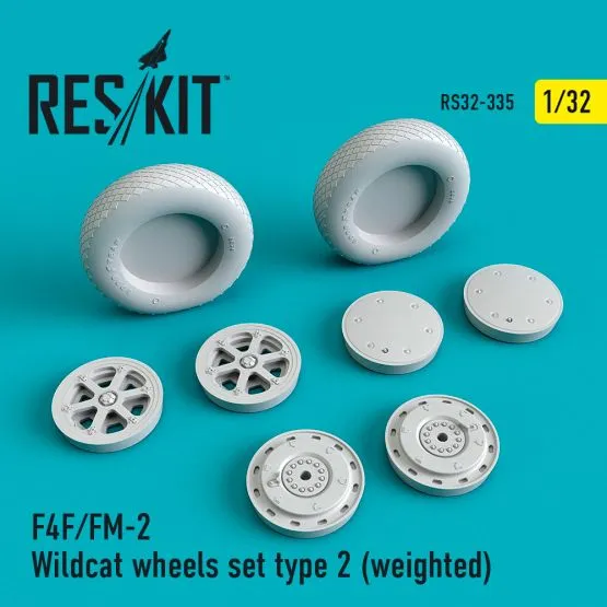 F4F/FM-2 "Wildcat" wheels set type 2 1:32
