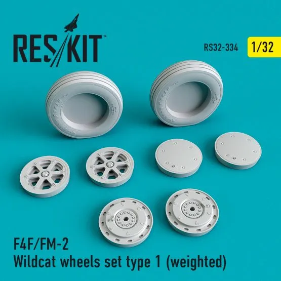 F4F/FM-2 Wildcat wheels set type 1 1:32