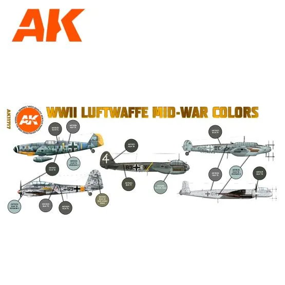 Luftwaffe WWII Mid-War Colors (3G)