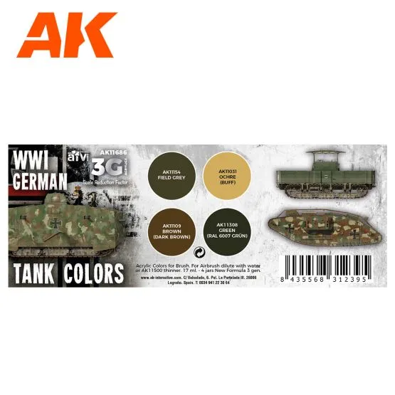 German WWI Tank Colors (3G)