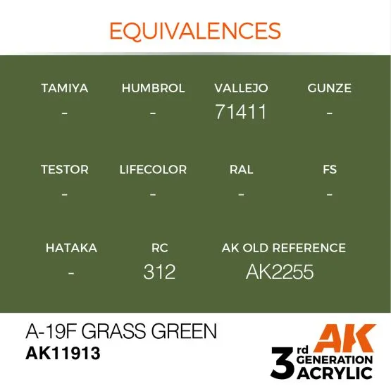 A-19F Greass Green (3G)