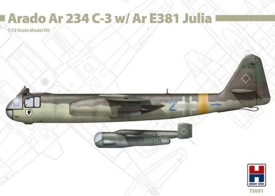 Arado Ar 234 C-3 w/ Ar E381 Julia 1:72 Arado Ar 234 C-3 w/ Ar E381 Julia 1:72