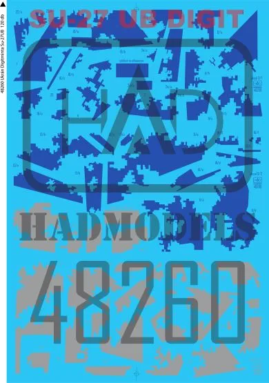 Su-27UB Ukrainian digital camouflage 1:48