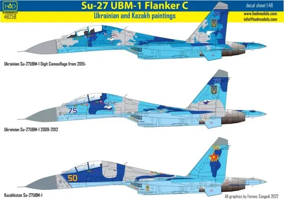 Su-27UB Ukrainian and Kazakh 1:48