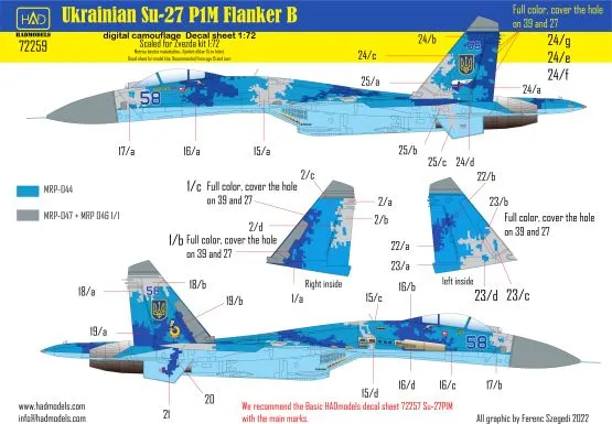 Su-27 Flanker B Digit Camouflage 1:72