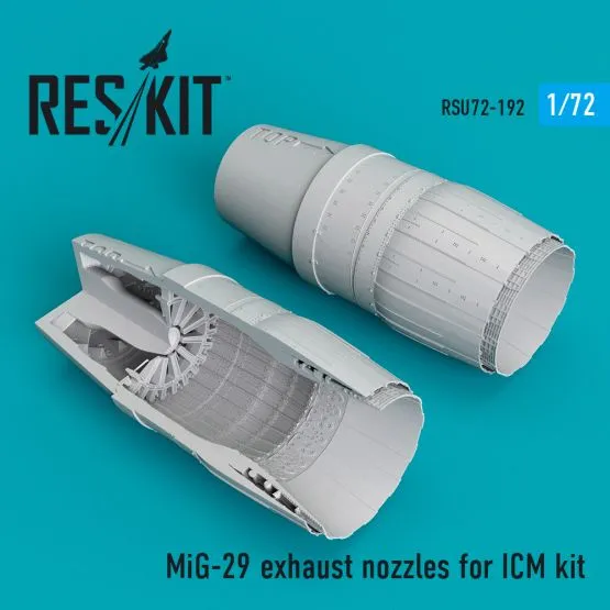 MiG-29 exhaust nozzles ICM 1:72