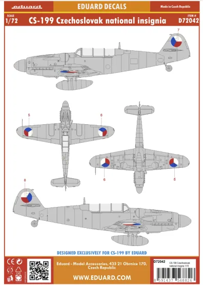 CS-199 Czechoslovak national insignia 1:72