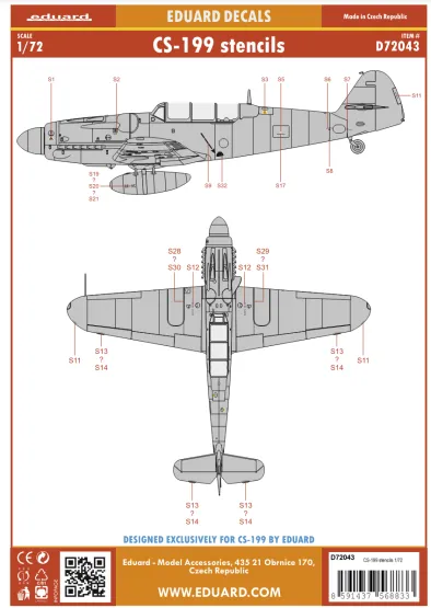 CS-199 stencils 1:72