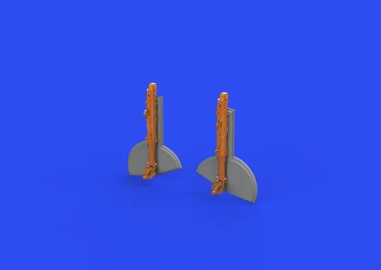Spitfire Mk. Va/ b undercarriage legs BRONZE 1:48 Spitfire Mk. Va/ b undercarriage legs BRONZE 1:48