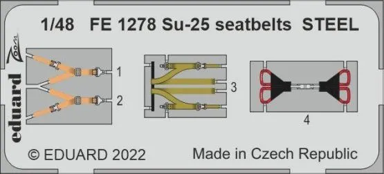 Su-25 seatbelts STEEL 1:48