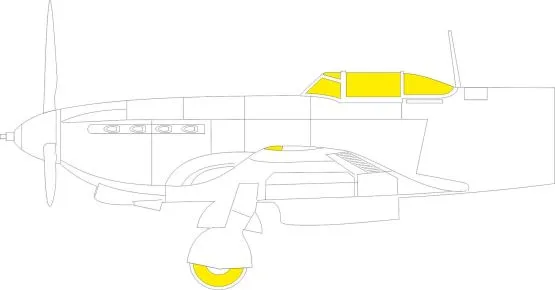 Yak-9D mask for Zvezda 1:48