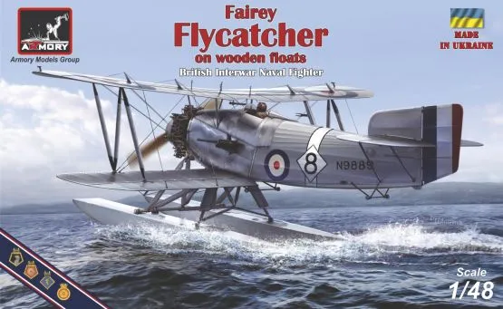 Fairey Flycatcher floatplane on wooden floats 1:48