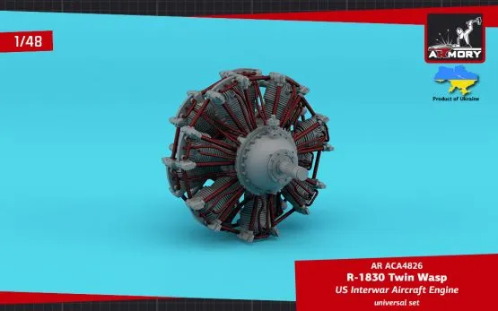 R-1830 Twin Wasp engine 1:48