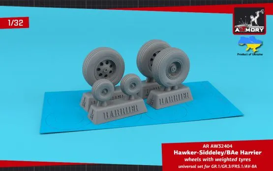 H.S. Harrier GR.1/GR.3/FRS.1/AV-8A wheels 1:32