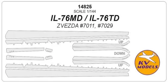 Il-76 Anti-Icing surfaces mask for Zvezda 1:144