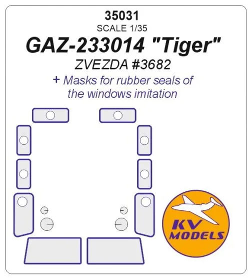 GAZ-233014 Tiger mask for Zvezda 1:35