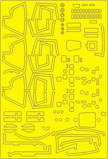 Su-27K Flanker w/Kh-41 ADVANCED mask for Minibase 1:48
