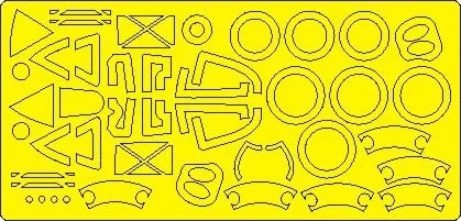 P-38J Lightning mask for Tamiya 1:48