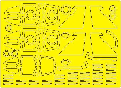 F-4J Phantom II ADVANCED mask for Fine Molds 1:72