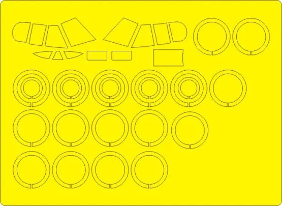 B-52G/H Stratofortress mask for Italeri 1:72