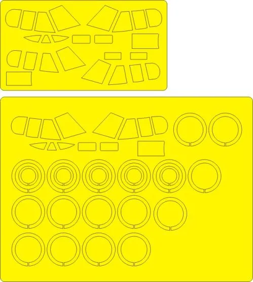 B-52G/H Stratofortress ADVANCED mask for Italeri 1:72