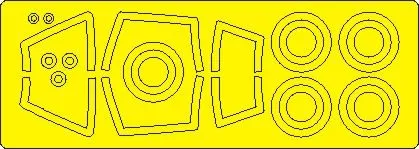 Su-27 Flanker B mask for G.W.H. 1:48