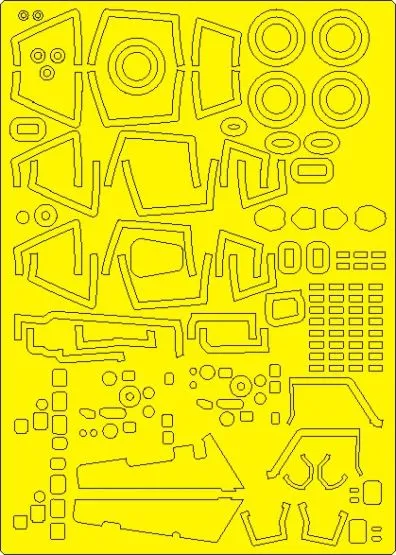 Su-27 Flanker B ADVANCED mask for G.W.H. 1:48