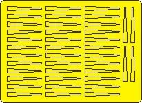 Su-27 Flanker B EXHAUST NOZZLES I1 mask for G.W.H 1:48