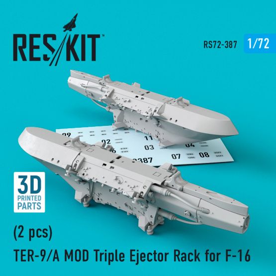 TER-9/A MOD Triple Ejector Rack for F-16 1:72