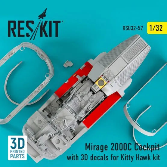 Mirage 2000C Cockpit w/ 3D decals for Kitty Hawk 1:32