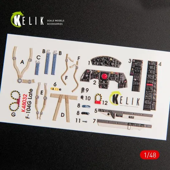 F-104G "Starfighter" late interior for Hasegawa 1:48