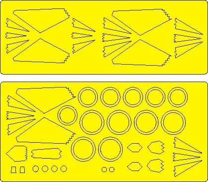 F-117A ADVANCED mask for Academy 1:48