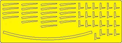 F-16A/C EXHAUST NOZZLES mask for Hasegawa 1:48