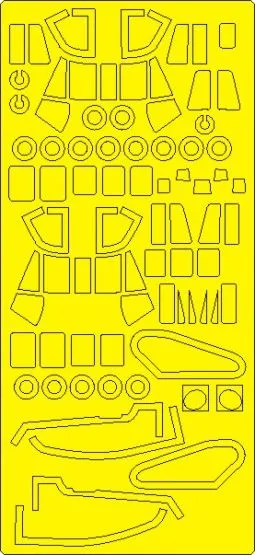 Sikorsky SH-3/S-61A Sea King EXPERT mask for Dragon 1:72